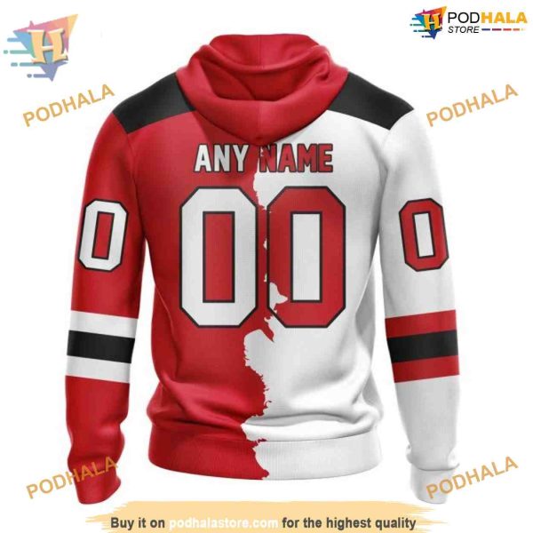 Custom Personalize 2023 Home Mix Away NHL New Jersey Devils Hoodie 3D