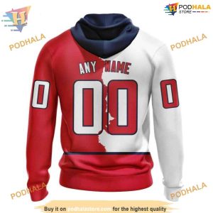 Custom Personalize 2023 Home Mix Away NHL Washington Capitals Hoodie 3D 2