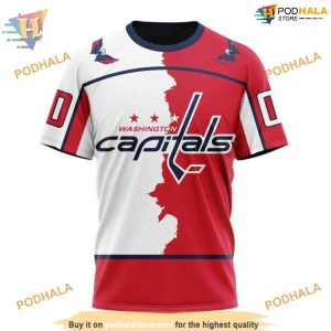 Custom Personalize 2023 Home Mix Away NHL Washington Capitals Hoodie 3D 3