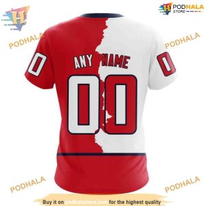 Custom Personalize 2023 Home Mix Away NHL Washington Capitals Hoodie 3D 4