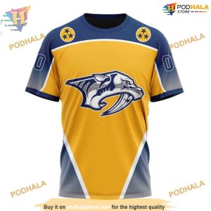 Custom Personalize New Gradient Series Concept NHL Nashville Predators Hoodie 3D 3