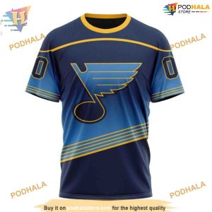 Custom Personalize New Gradient Series Concept NHL St Louis Blues Hoodie 3D 3