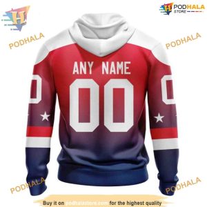 Custom Personalize New Gradient Series Concept NHL Washington Capitals Hoodie 3D 2