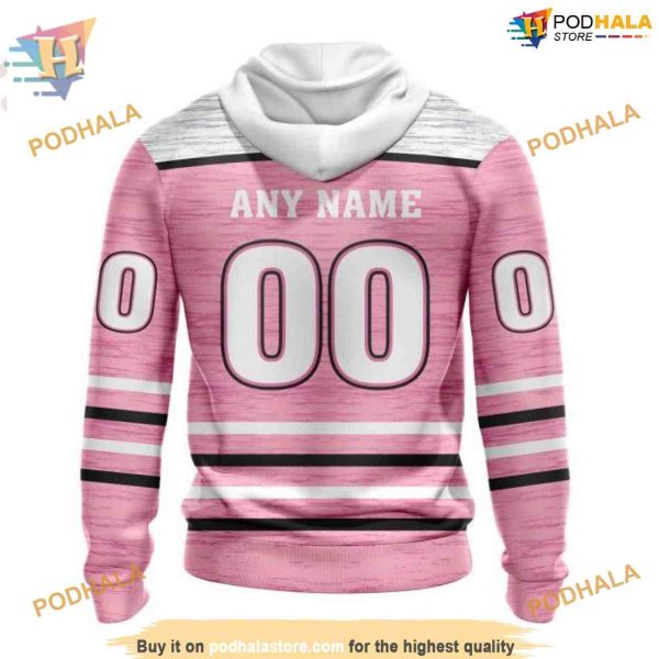 Custom Pink Fight Breast Cancer Design NHL St. Louis Blues Hoodie 3D