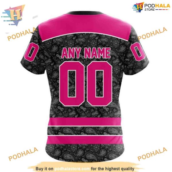 Custom Pink In The Rink Fight Breast Cancer NHL Los Angeles Kings Hoodie 3D