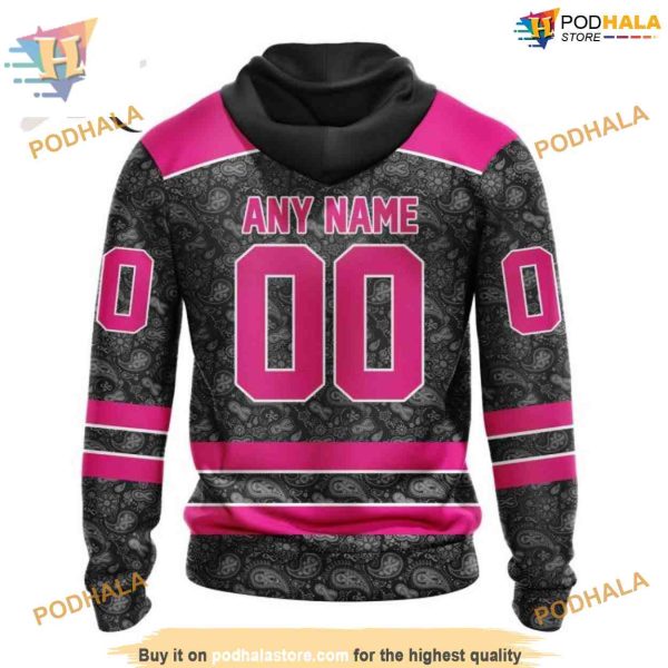 Custom Pink In The Rink Fight Breast Cancer NHL Ottawa Senators Hoodie 3D