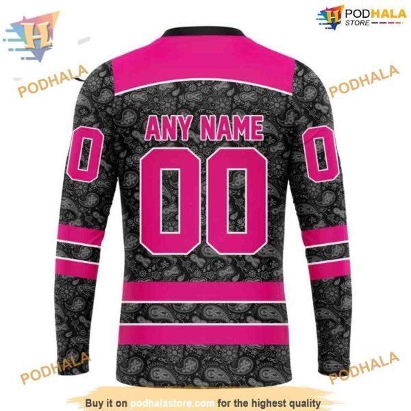 Custom Pink In The Rink Fight Breast Cancer NHL Washington Capitals Hoodie 3D