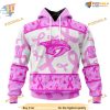 Custom Pink October Breast Cancer Awareness Month NHL Nashville Predators Hoodie 3D