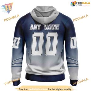 Custom Retro Gradient Design NHL Nashville Predators Hoodie 3D 2
