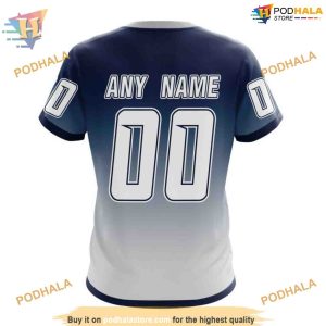 Custom Retro Gradient Design NHL Nashville Predators Hoodie 3D 4
