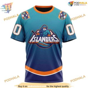 Custom Retro Gradient Design NHL New York Islanders Hoodie 3D 3