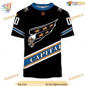 Custom Reverse Retro 2023 Style NHL Washington Capitals Hoodie 3D 2