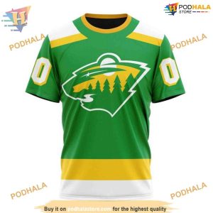 Custom Reverse Retro Kits 2023 NHL Minnesota Wild Hoodie 3D 3