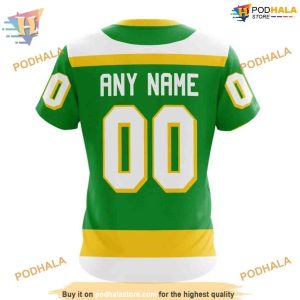 Custom Reverse Retro Kits 2023 NHL Minnesota Wild Hoodie 3D 4