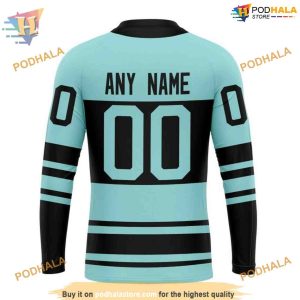 Custom Reverse Retro Kits 2023 NHL Seattle Kraken Hoodie 3D 7