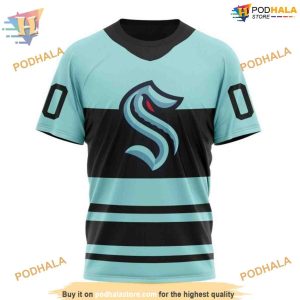 Custom Reverse Retro Kits 2023 NHL Seattle Kraken Hoodie 3D 8