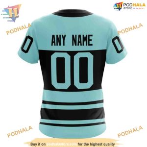 Custom Reverse Retro Kits 2023 NHL Seattle Kraken Hoodie 3D 9