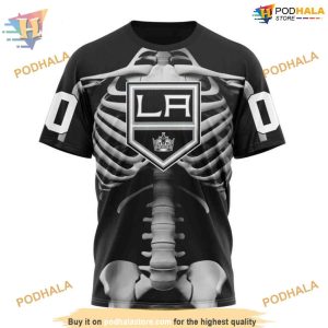 Custom Skeleton Costume For Halloween NHL Los Angeles Kings Hoodie 3D 3