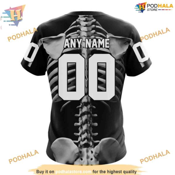 Custom Skeleton Costume For Halloween NHL Nashville Predators Hoodie 3D