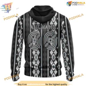 Custom Skull Native Design NHL Los Angeles Kings Hoodie 3D 2