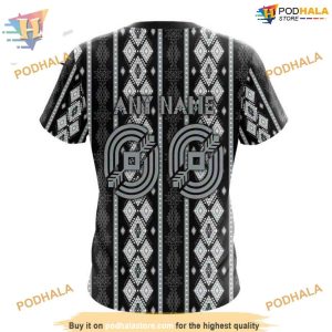 Custom Skull Native Design NHL Los Angeles Kings Hoodie 3D 4