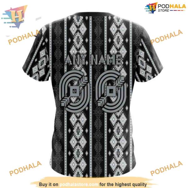 Custom Skull Native Design NHL Los Angeles Kings Hoodie 3D