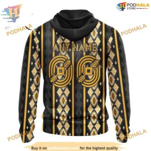 Custom Skull Native Design NHL Nashville Predators Hoodie 3D 2