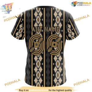 Custom Skull Native Design NHL Ottawa Senators Hoodie 3D 4