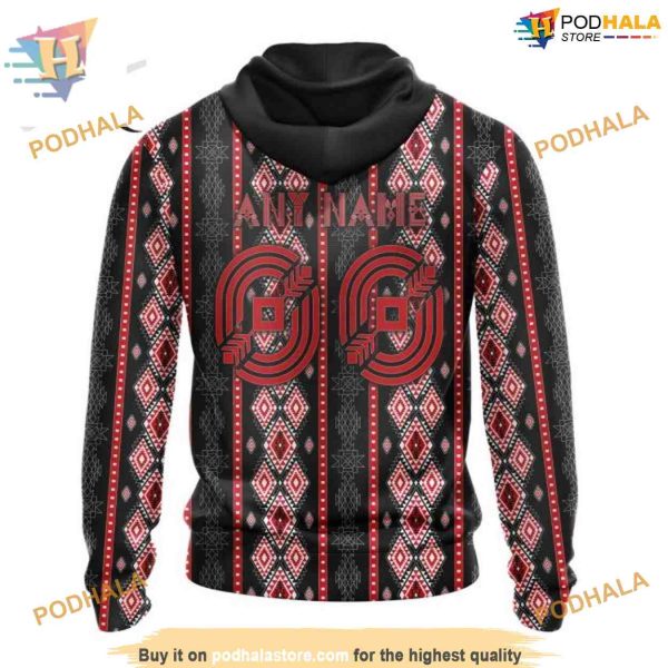 Custom Skull Native Design NHL Washington Capitals Hoodie 3D