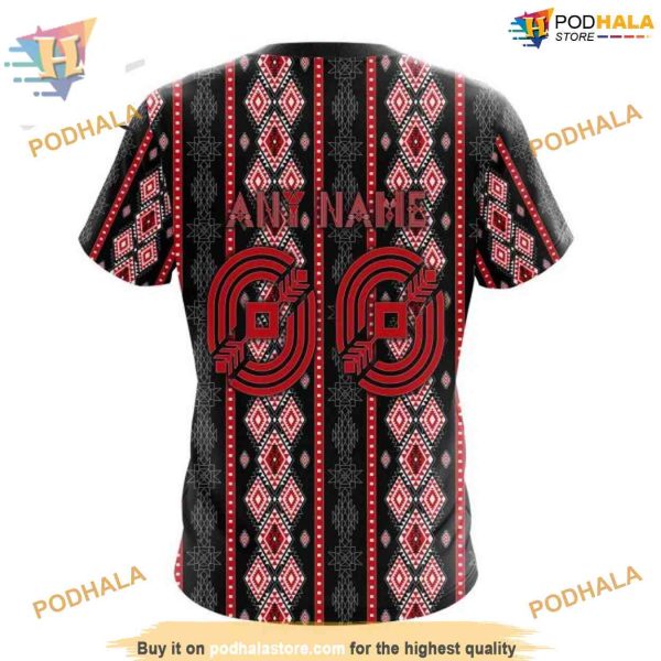 Custom Skull Native Design NHL Washington Capitals Hoodie 3D