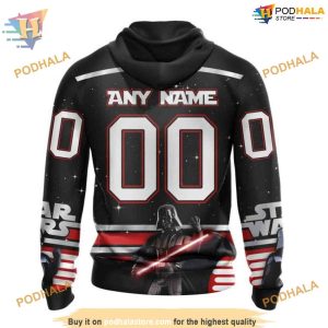 Custom Star Wars Design May The 4th Be With You NHL Pittsburgh Penguins Hoodie 3D 2