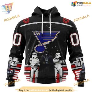 Custom Star Wars Design May The 4th Be With You NHL St Louis Blues Hoodie 3D 1