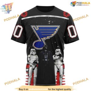 Custom Star Wars Design May The 4th Be With You NHL St Louis Blues Hoodie 3D 3
