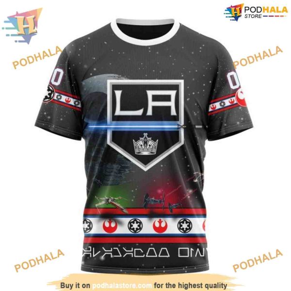 Custom Star Wars Design NHL Los Angeles Kings Hoodie 3D