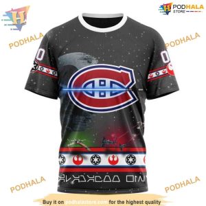 Custom Star Wars Design NHL Montreal Canadiens Hoodie 3D 3