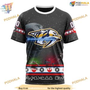 Custom Star Wars Design NHL Nashville Predators Hoodie 3D 3