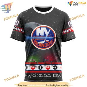 Custom Star Wars Design NHL New York Islanders Hoodie 3D 3