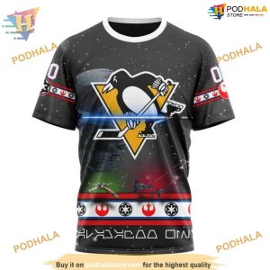 Custom Star Wars Design NHL Pittsburgh Penguins Hoodie 3D 3