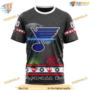 Custom Star Wars Design NHL St Louis Blues Hoodie 3D Sweatshirt 3