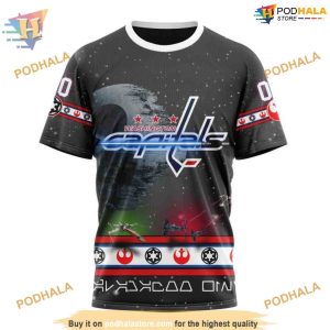 Custom Star Wars Design NHL Washington Capitals Hoodie 3D 3