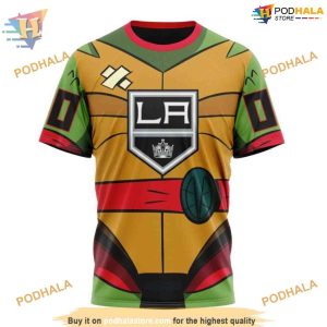 Custom Teenage Mutant Ninja Turtles Design NHL Los Angeles Kings Hoodie 3D 3