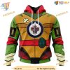 Custom Teenage Mutant Ninja Turtles Design NHL Winnipeg Jets Hoodie 3D