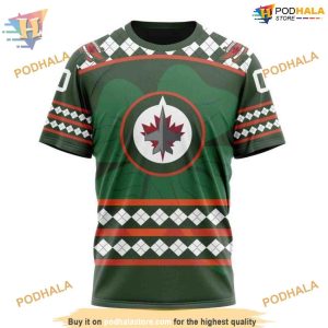 Custom Unisex Hockey Celebrate St Patrick's Day NHL Winnipeg Jets Hoodie 3D 3