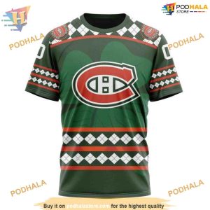 Custom Unisex Hockey St Patricks Day NHL Montreal Canadiens Hoodie 3D 3