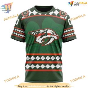 Custom Unisex Hockey St Patricks Day NHL Nashville Predators Hoodie 3D 3
