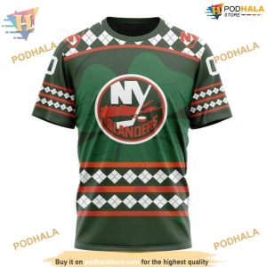 Custom Unisex Hockey St Patricks Day NHL New York Islanders Hoodie 3D 3