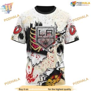 Custom Zombie Style For Halloween NHL Los Angeles Kings Hoodie 3D 3