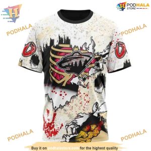 Custom Zombie Style For Halloween NHL Minnesota Wild Hoodie 3D 3