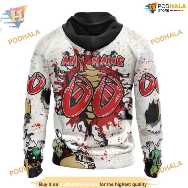 Custom Zombie Style For Halloween NHL Ottawa Senators Hoodie 3D
