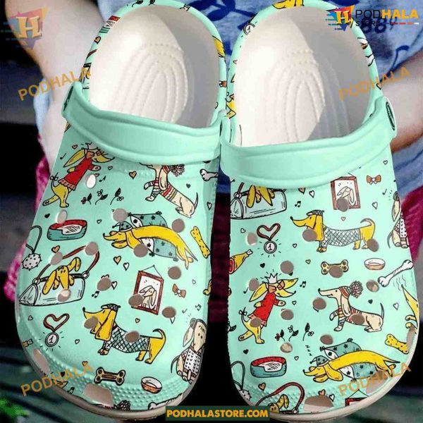 Dachshund Collection Classic Clogs, Perfect for Sausage Dog Lovers